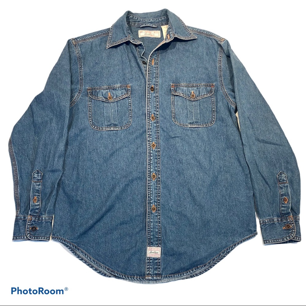 Levi’s 100% Cotton Denim Button-Down Western Shirt